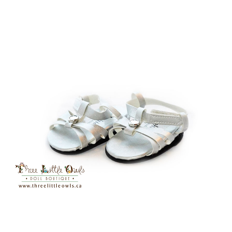 cute silver sandals